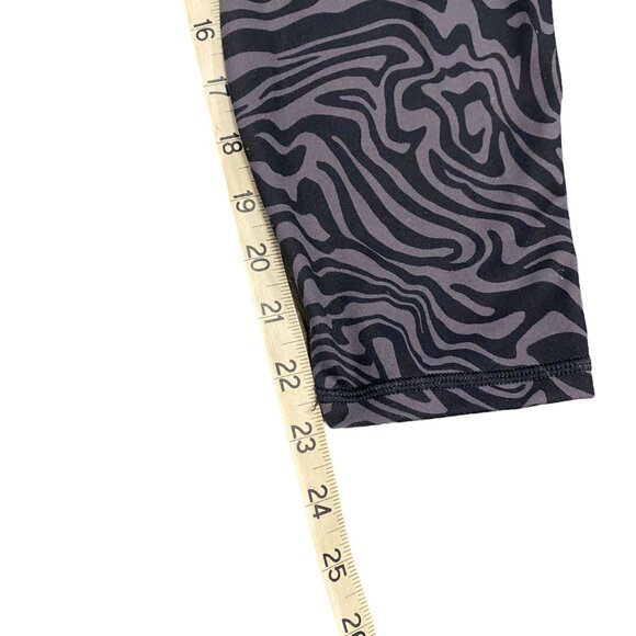 Fabletics M Define Powerhold High Waisted 7/8 Legging Pewter Marble Zebra - Picture 15 of 16